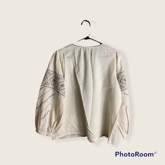 NWT Madewell Embroidered Peasant Top - Picture 7 of 8